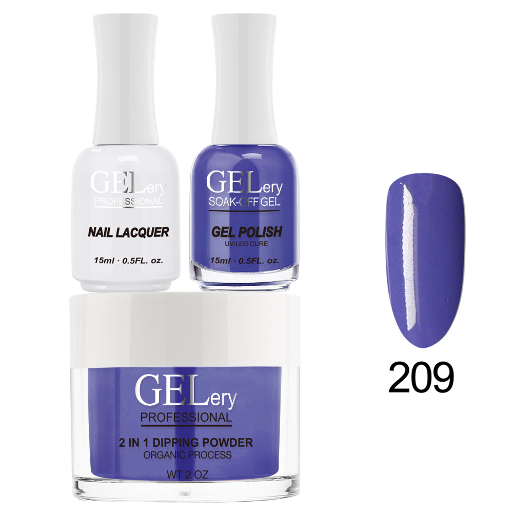 GELery 3 in 1 Trio Set - Gel, Lacquer, & Dip - #209