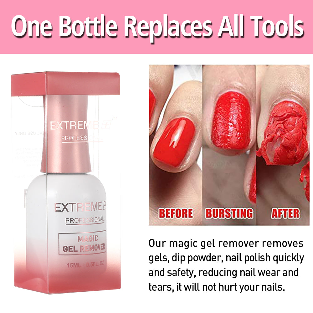 EXTREME+ Magic Remover Gel Nail Polish Remover 15mL 0.5oz