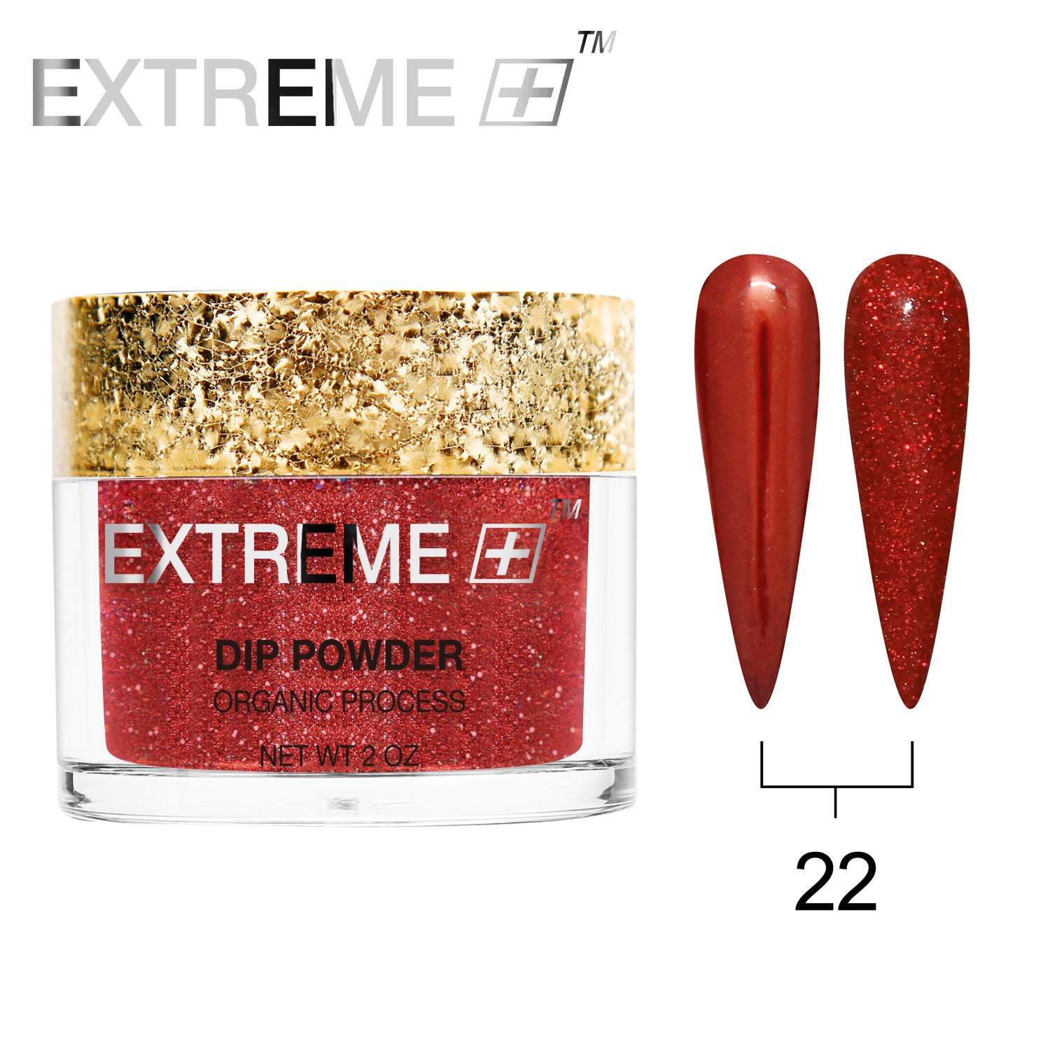 EXTREME+ Holo Chrome Dip Powder - #022