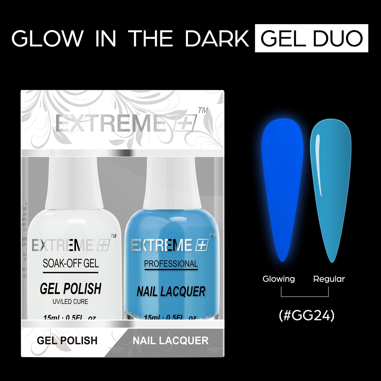 EXTREME+ Glow in the Dark Gel Matching Lacquer - #024