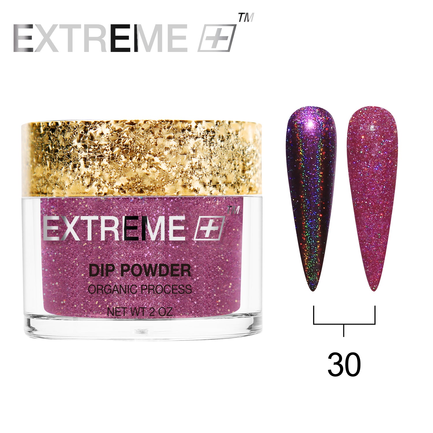 EXTREME+ Holo Chrome Dip Powder - #030