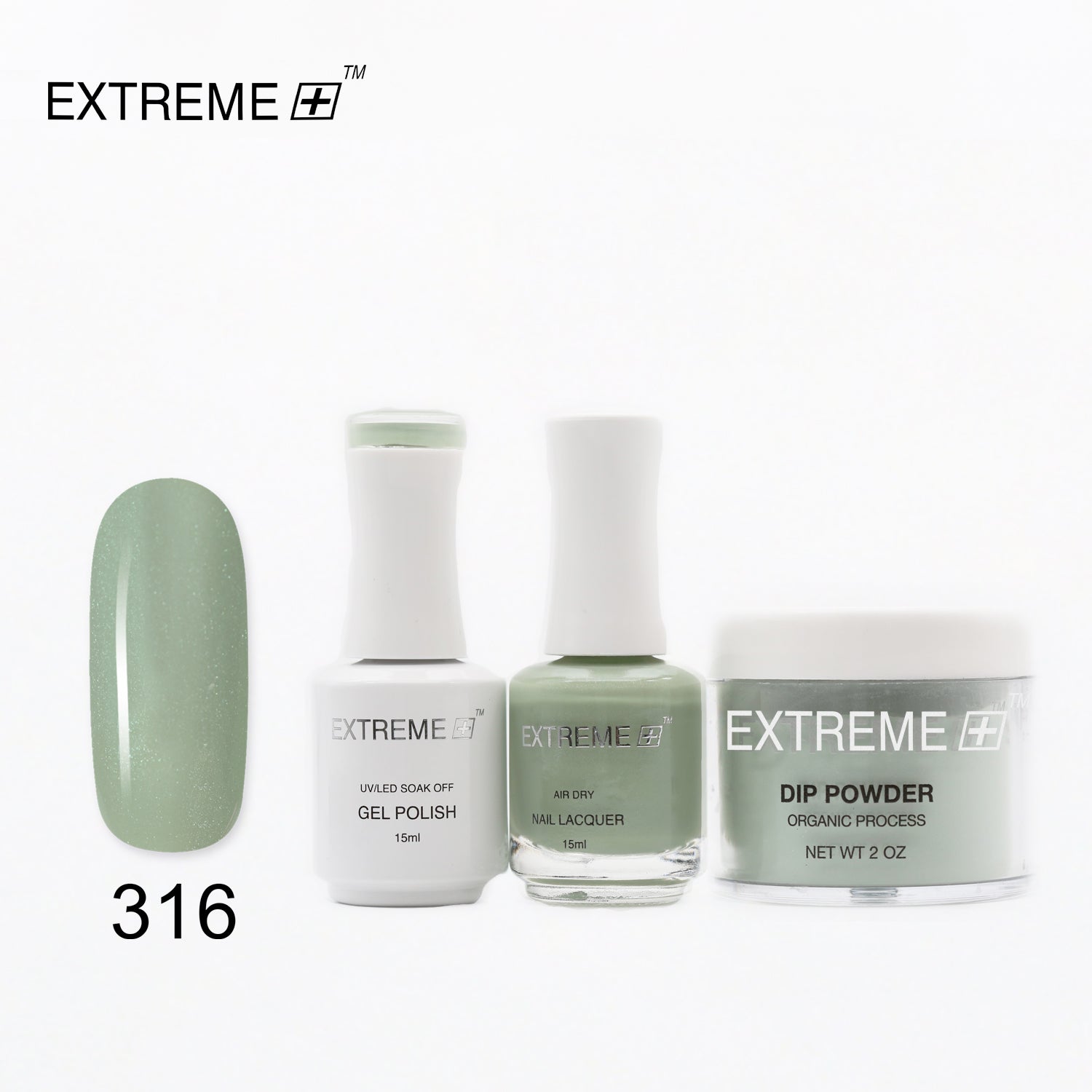 EXTREME+ 3 in 1 Combo Set - Gel, Lacquer, & Dip - #316