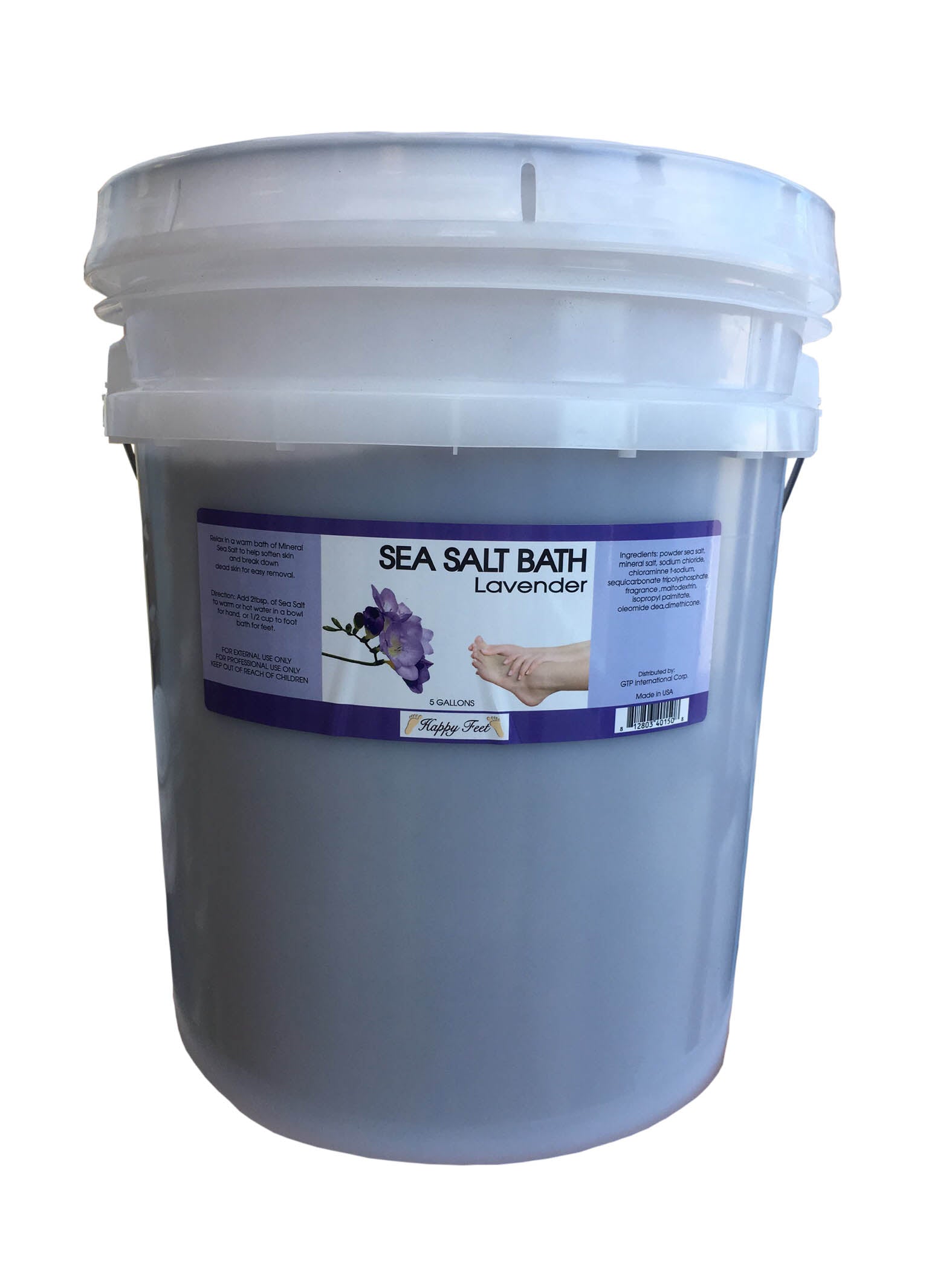 HappyFeet Salt Bath Bucket - Lavender