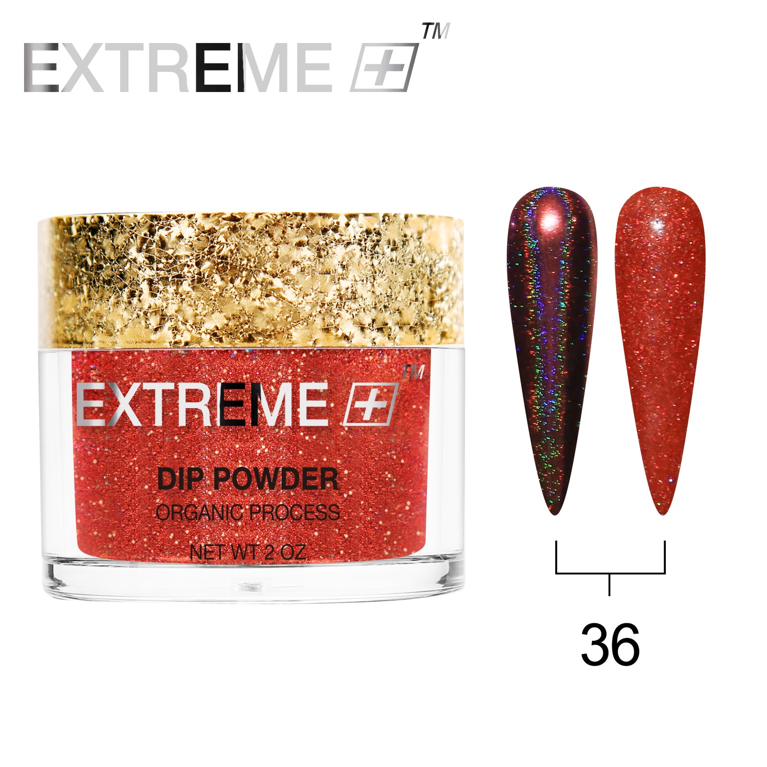 EXTREME+ Holo Chrome Dip Powder - #036