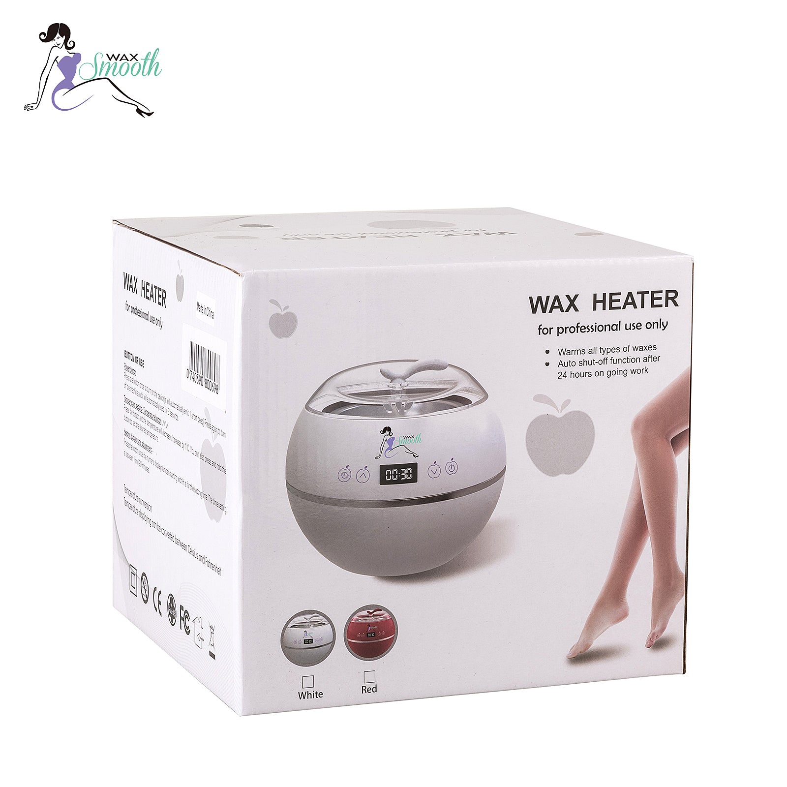 WaxSmooth Wax Warmer White Apple Style