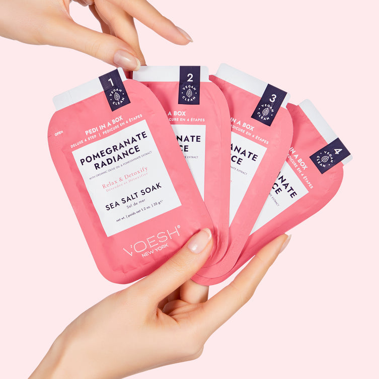 VOESH Deluxe Pedicure 4 Step - Pomegranate  Radiance