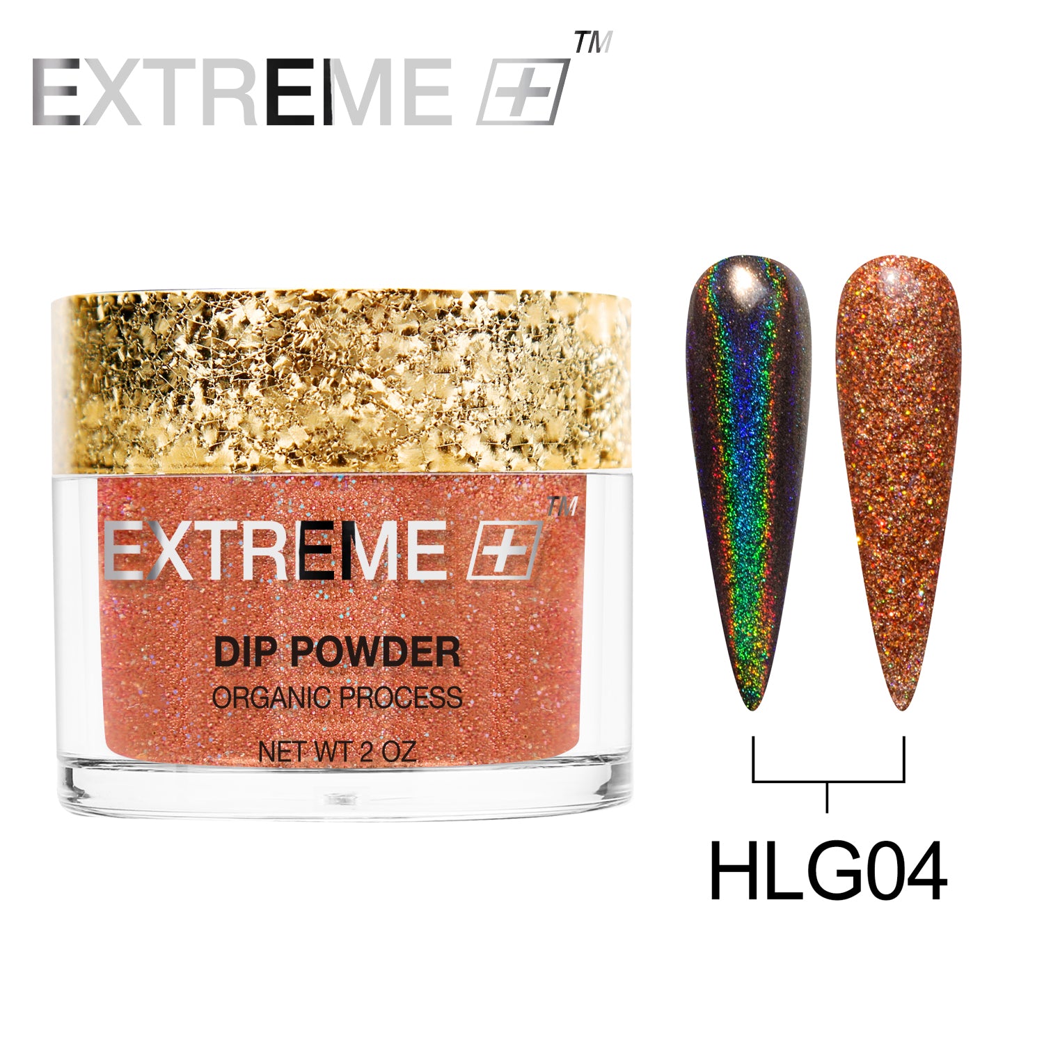 EXTREME+ Holo Chrome Dip Powder - #004