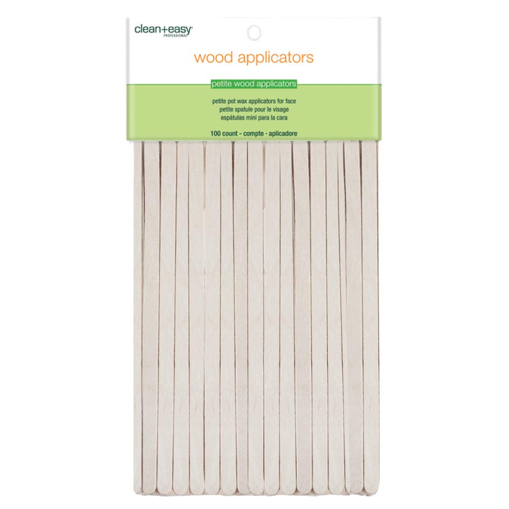 Clean Easy Wooden Wax Sticks Petite Disposable Spatula