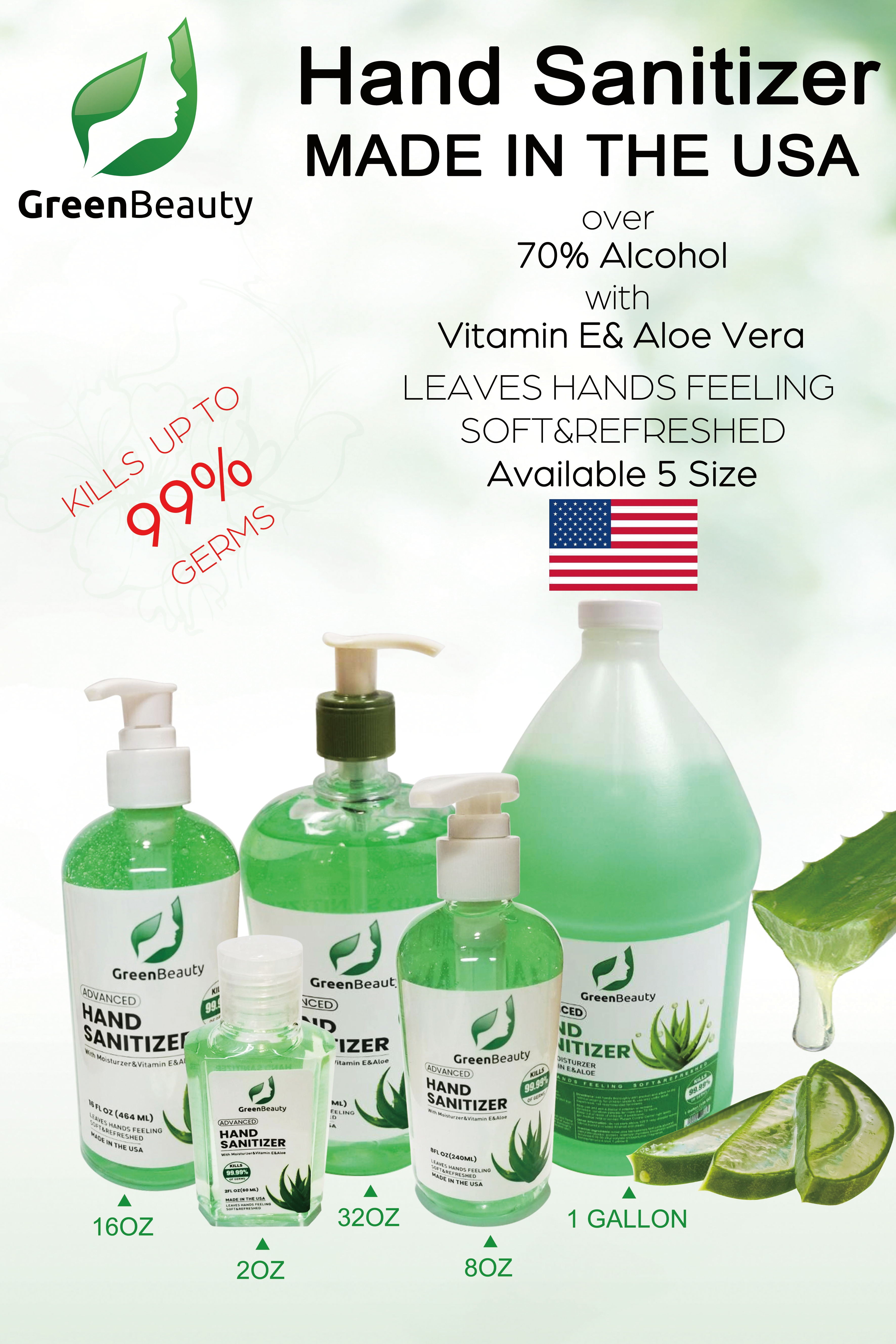 GreenBeauty Hand Sanitizer 16 oz