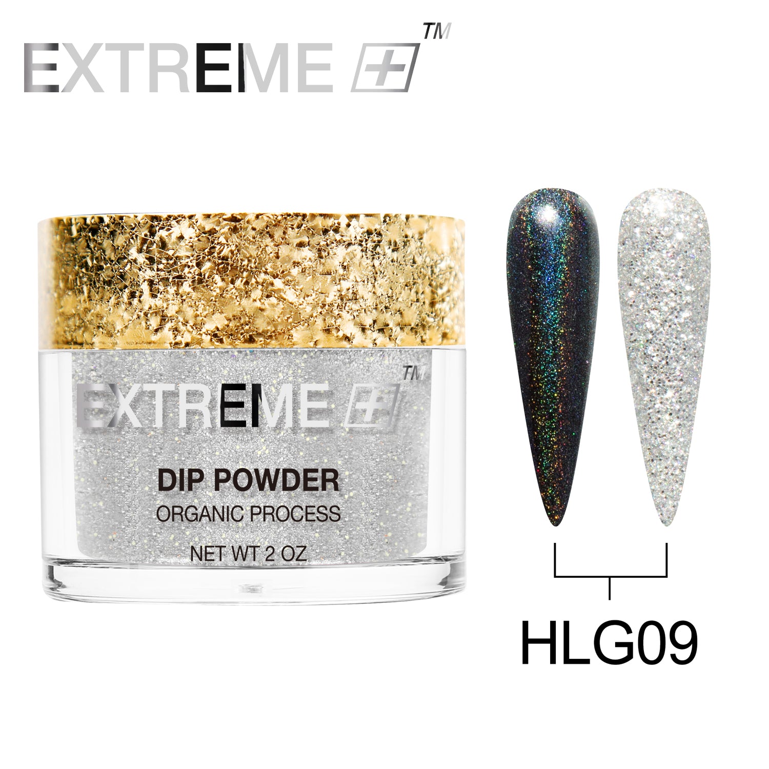 EXTREME+ Holo Chrome Dip Powder - #009