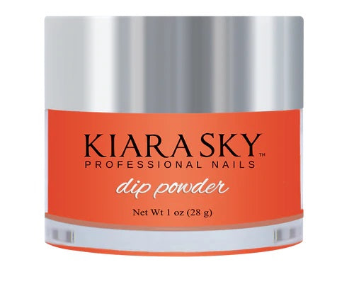 Kiara Sky Glow In Dark Dip Powder - DG108 Bright Clementine