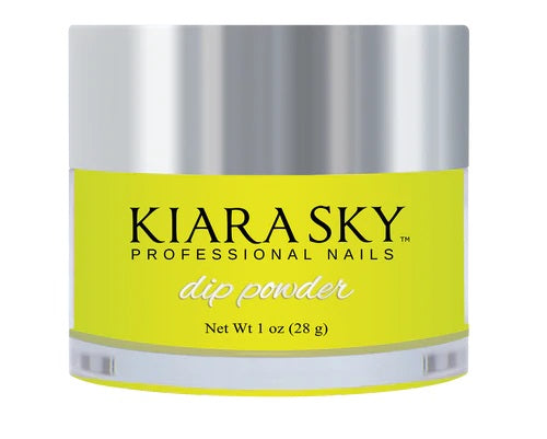 Kiara Sky Glow In Dark Dip Powder - DG112 Electric Yellow