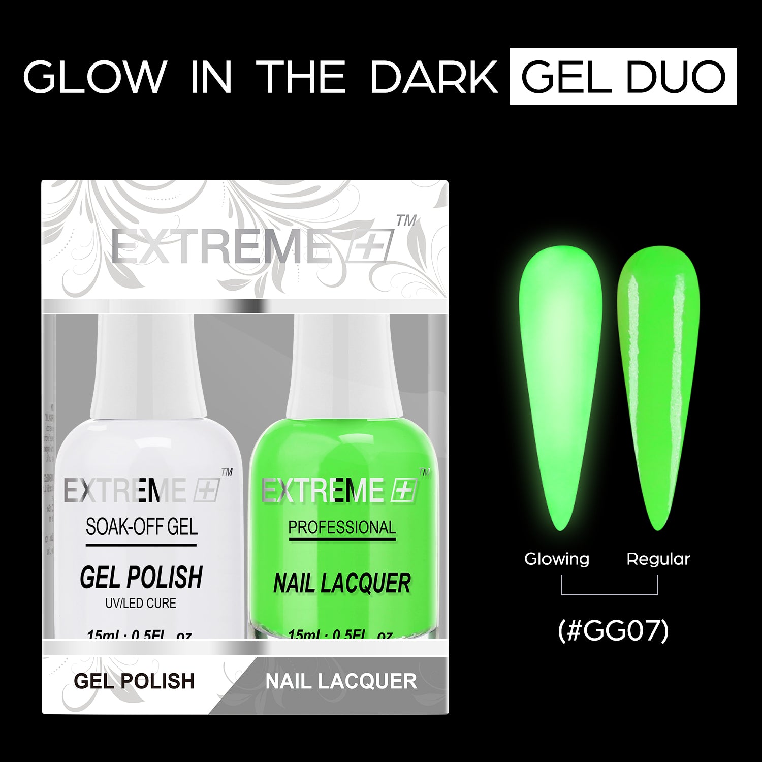 EXTREME+ Glow in the Dark Gel Matching Lacquer - #007