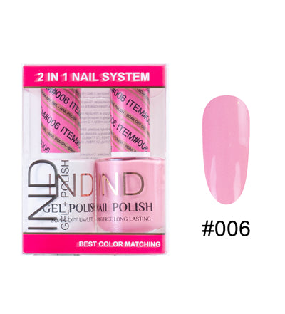 IND Nail Polish Gel & Matching Lacquer Set - #06