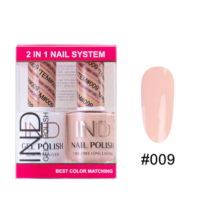 IND Nail Polish Gel & Matching Lacquer Set - #09