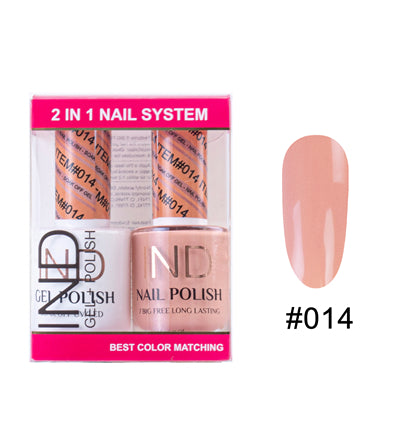 IND Nail Polish Gel & Matching Lacquer Set - #14