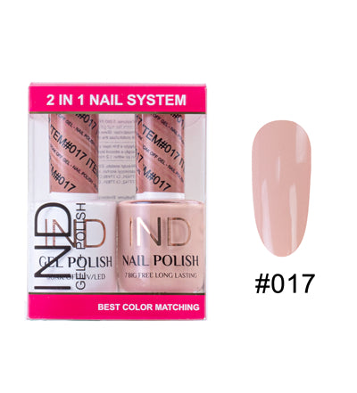 IND Nail Polish Gel & Matching Lacquer Set - #17