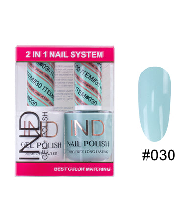 IND Nail Polish Gel & Matching Lacquer Set - #30