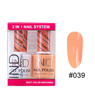 IND Nail Polish Gel & Matching Lacquer Set - #39