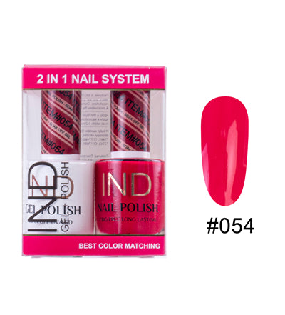 IND Nail Polish Gel & Matching Lacquer Set - #54