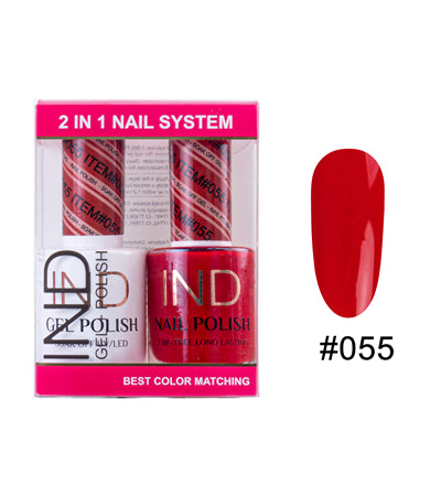 IND Nail Polish Gel & Matching Lacquer Set - #55