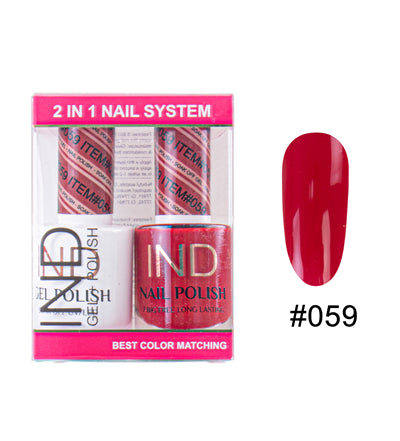 IND Nail Polish Gel & Matching Lacquer Set - #59