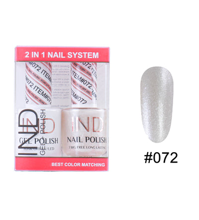 IND Nail Polish Gel & Matching Lacquer Set - #72