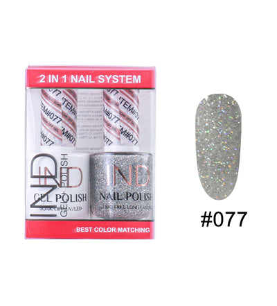 IND Nail Polish Gel & Matching Lacquer Set - #77