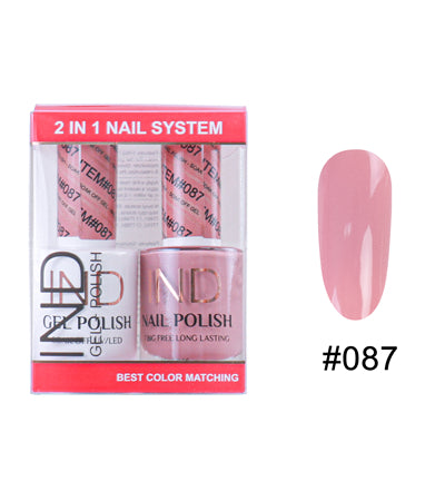 IND Nail Polish Gel & Matching Lacquer Set - #87