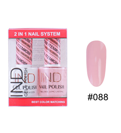 IND Nail Polish Gel & Matching Lacquer Set - #88