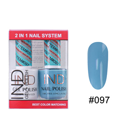 IND Nail Polish Gel & Matching Lacquer Set - #97