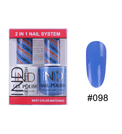 IND Nail Polish Gel & Matching Lacquer Set - #98