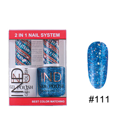 IND Nail Polish Gel & Matching Lacquer Set - #111