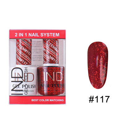 IND Nail Polish Gel & Matching Lacquer Set - #117