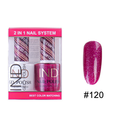 IND Nail Polish Gel & Matching Lacquer Set - #120