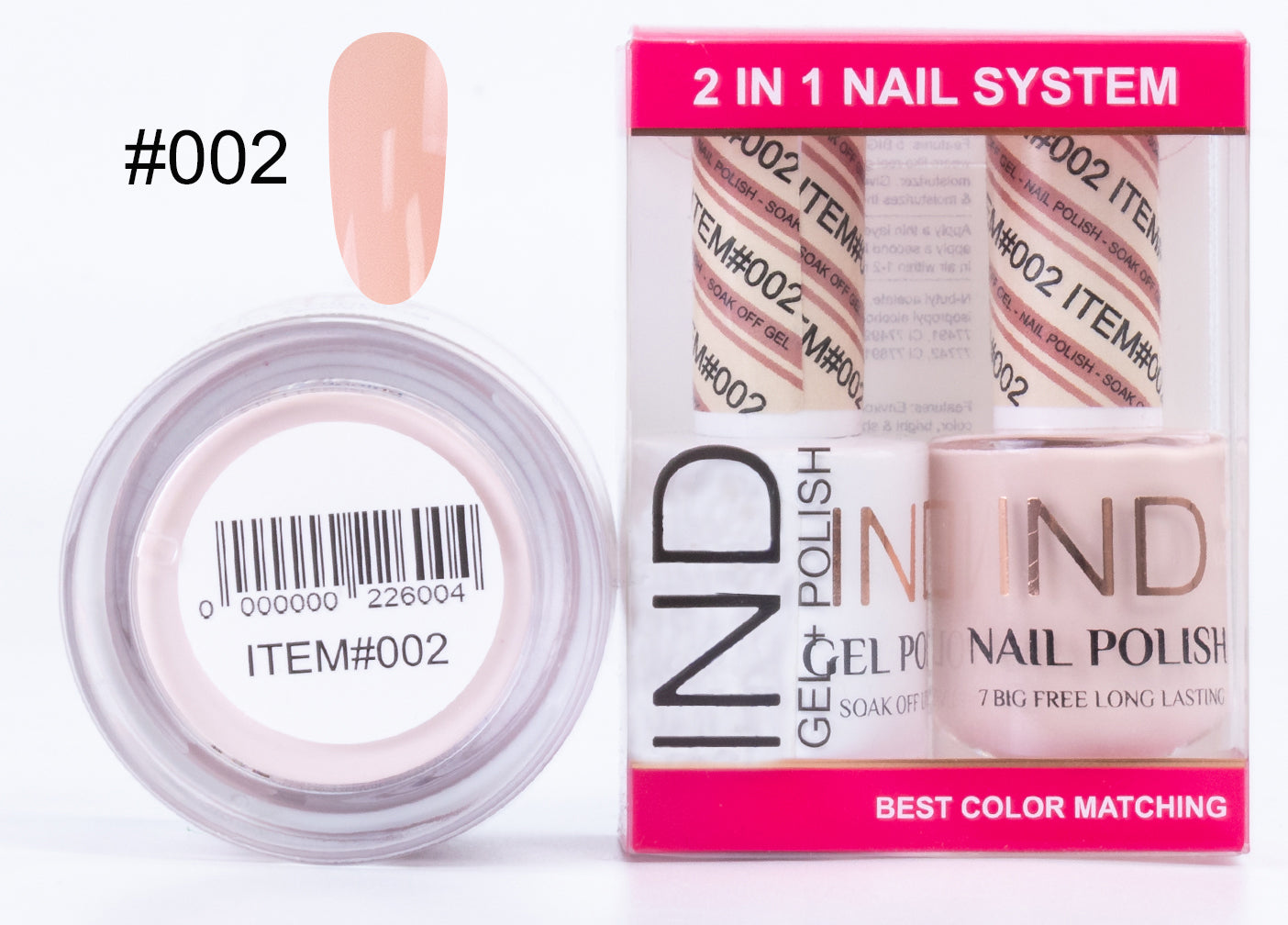 IND 3 IN 1 Combo Gel +Lacquer+dipping powder - #02