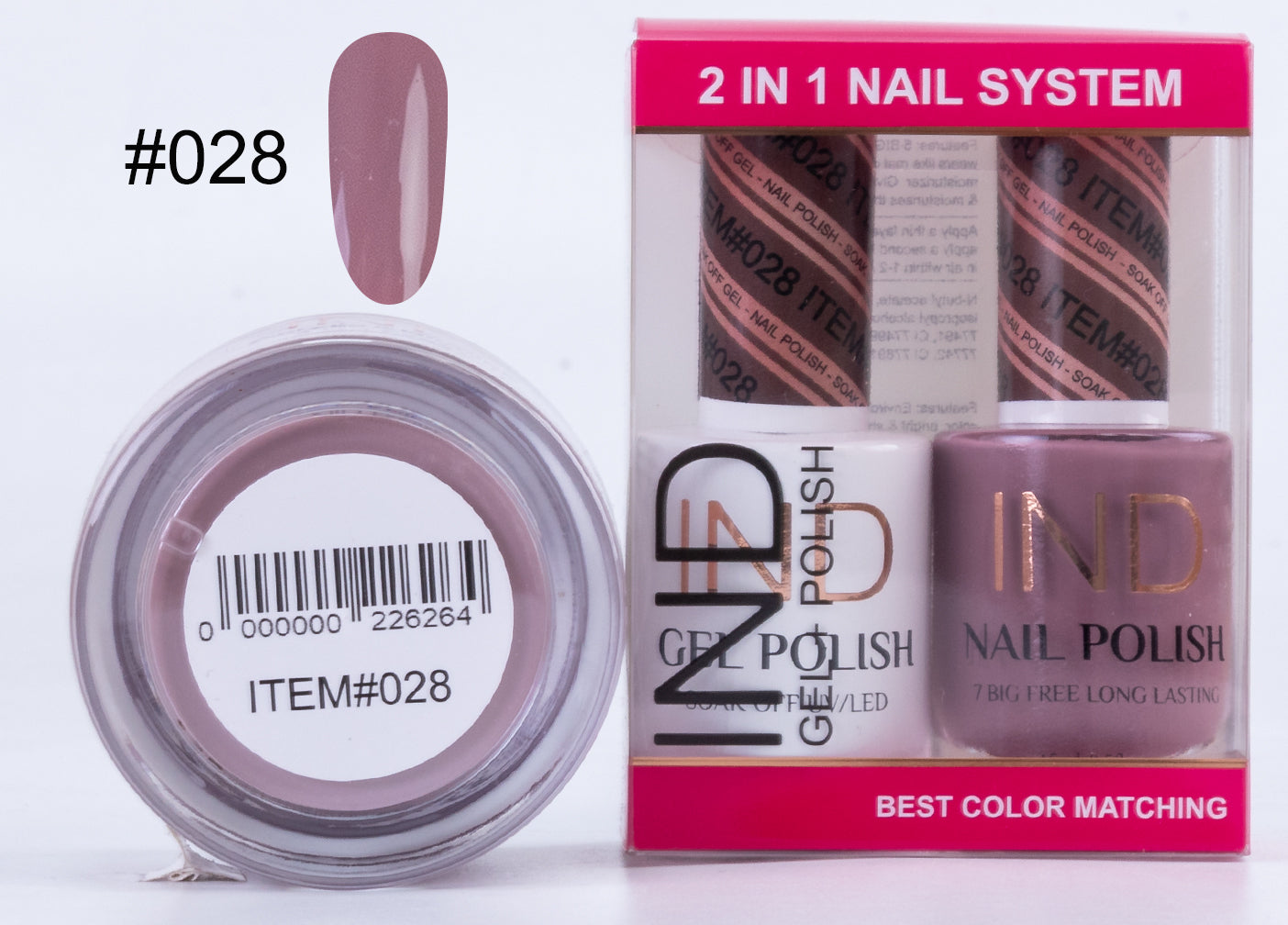 IND 3 IN 1 Combo Gel +Lacquer+dipping powder - #28