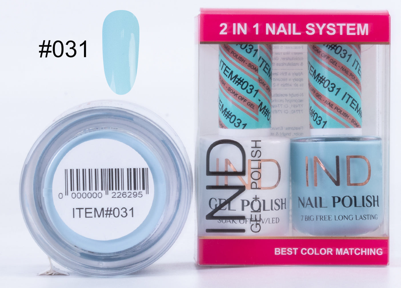 IND 3 IN 1 Combo Gel +Lacquer+dipping powder - #31