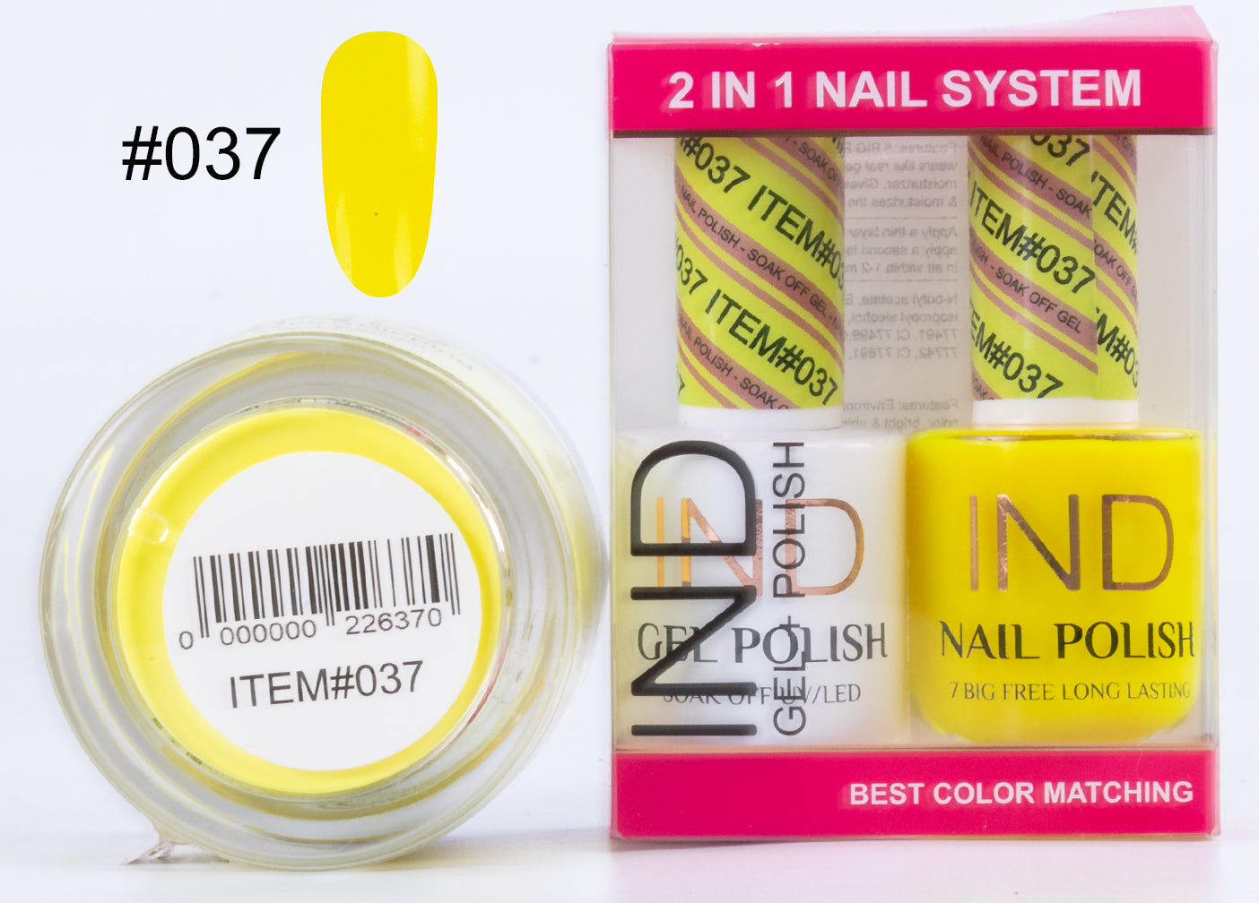 IND 3 IN 1 Combo Gel +Lacquer+dipping powder - #37