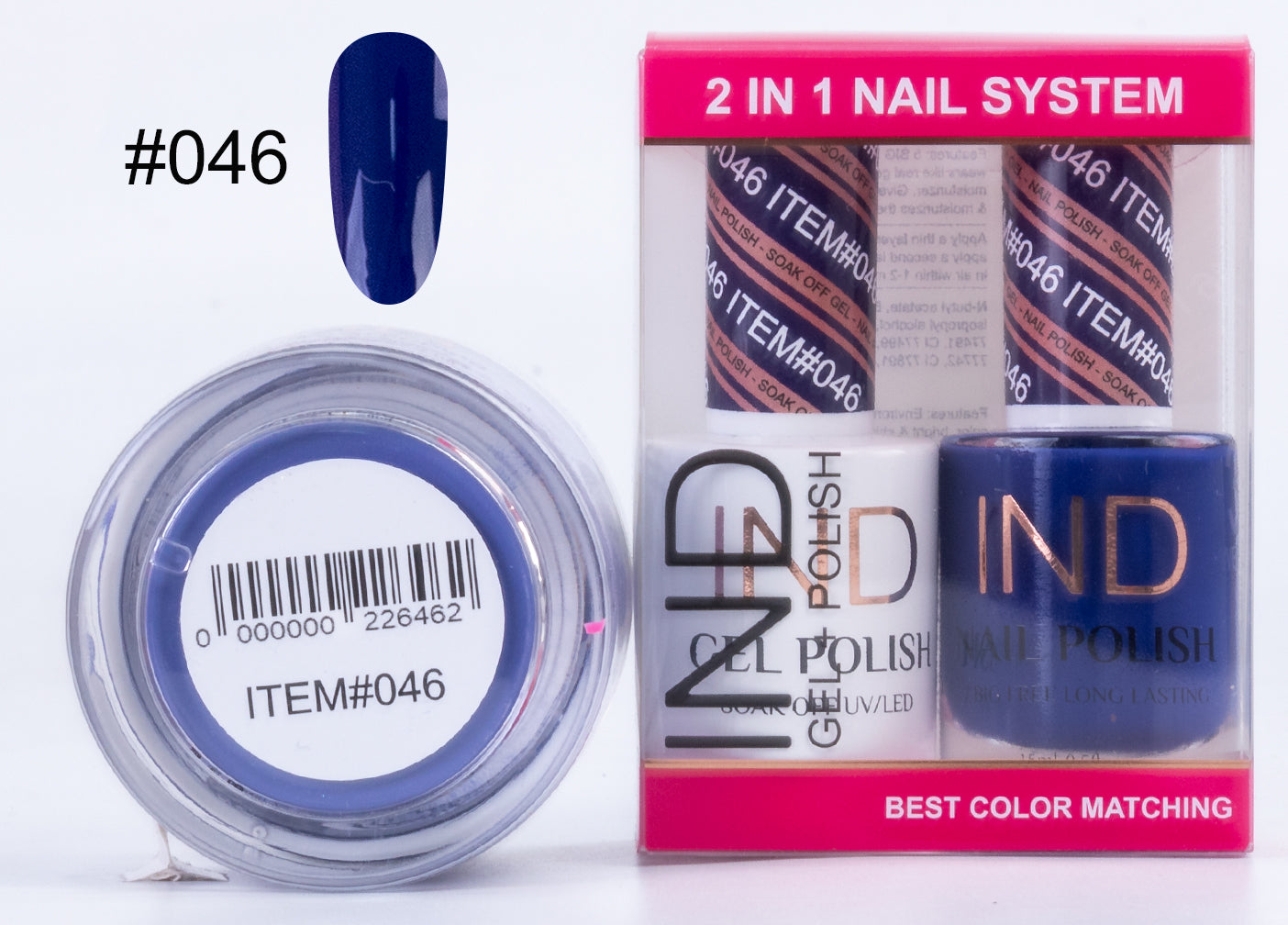 IND 3 IN 1 Combo Gel +Lacquer+dipping powder - #46