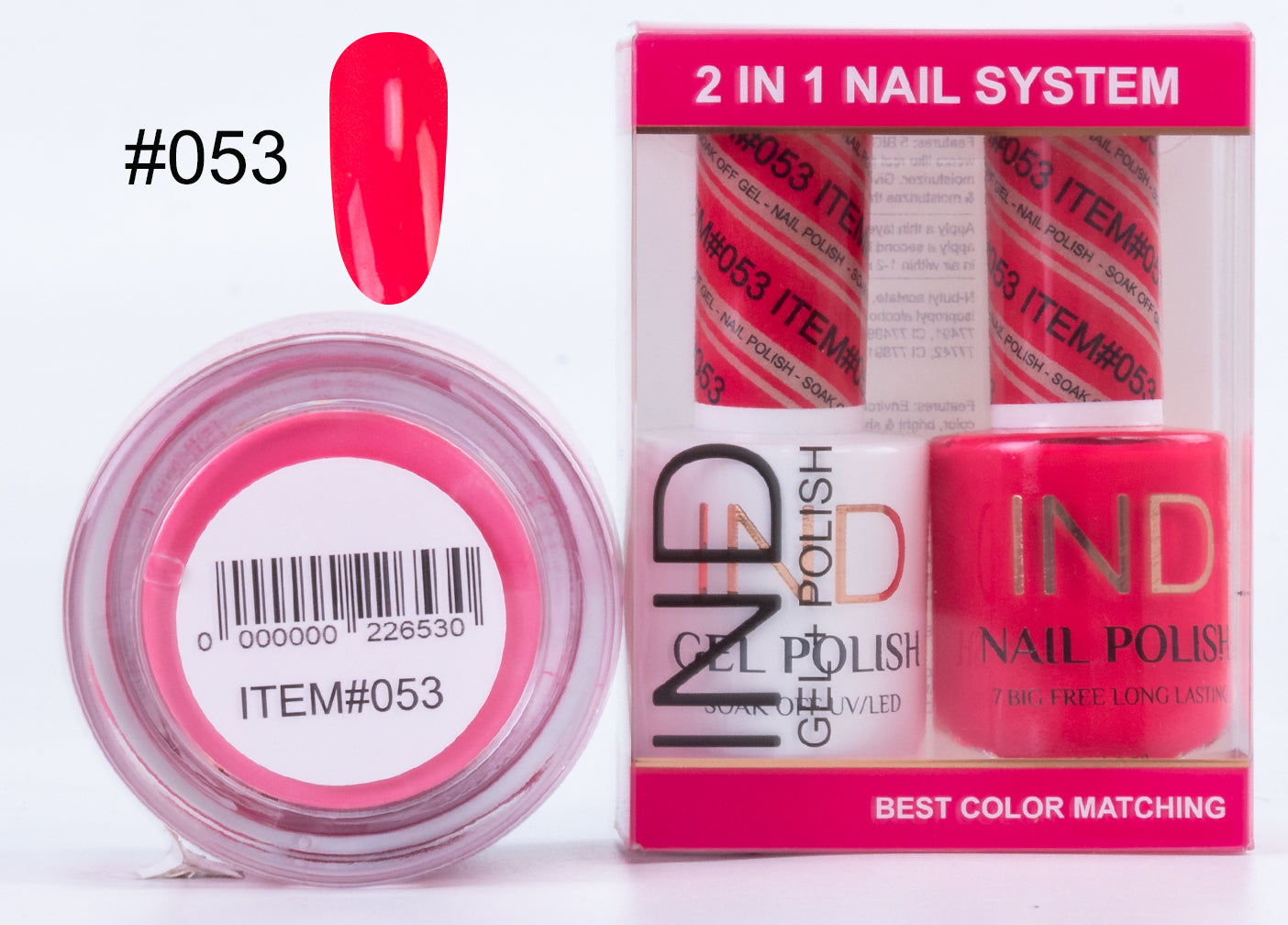 IND 3 IN 1 Combo Gel +Lacquer+dipping powder - #53