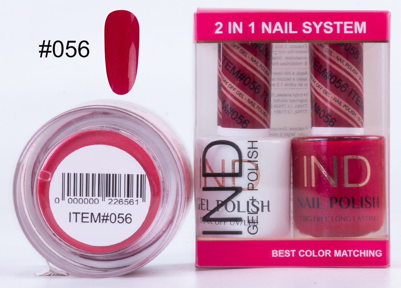 IND 3 IN 1 Combo Gel +Lacquer+dipping powder - #56