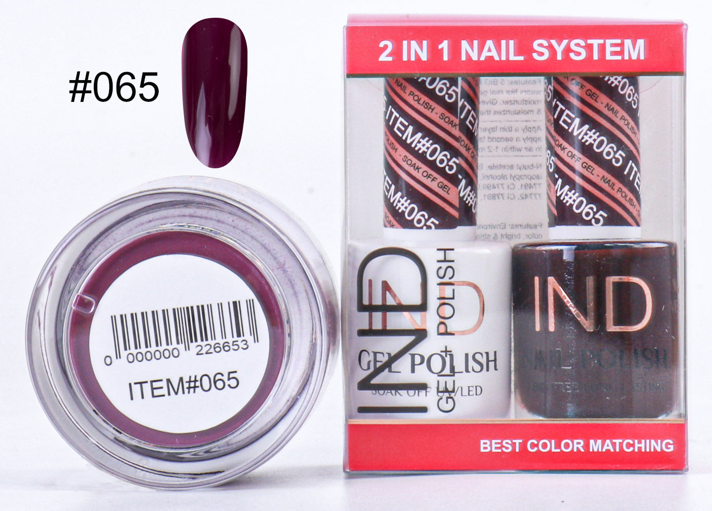 IND 3 IN 1 Combo Gel +Lacquer+dipping powder - #65