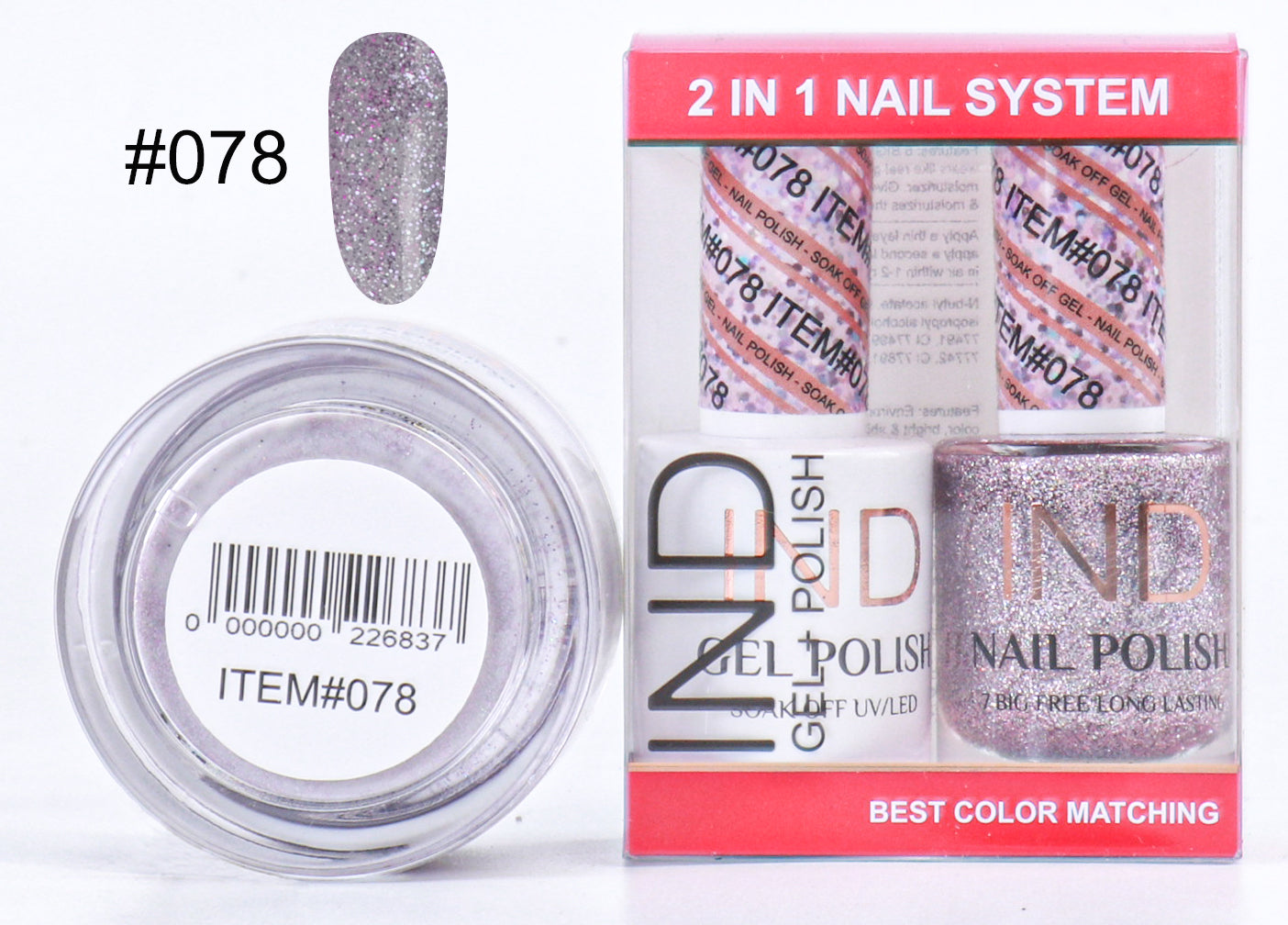 IND 3 IN 1 Combo Gel +Lacquer+dipping powder - #78