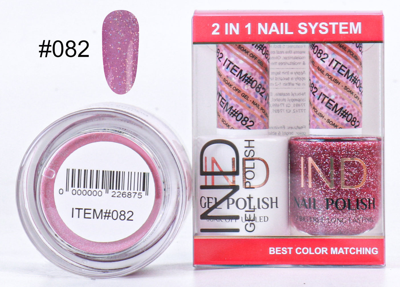 IND 3 IN 1 Combo Gel +Lacquer+dipping powder - #82