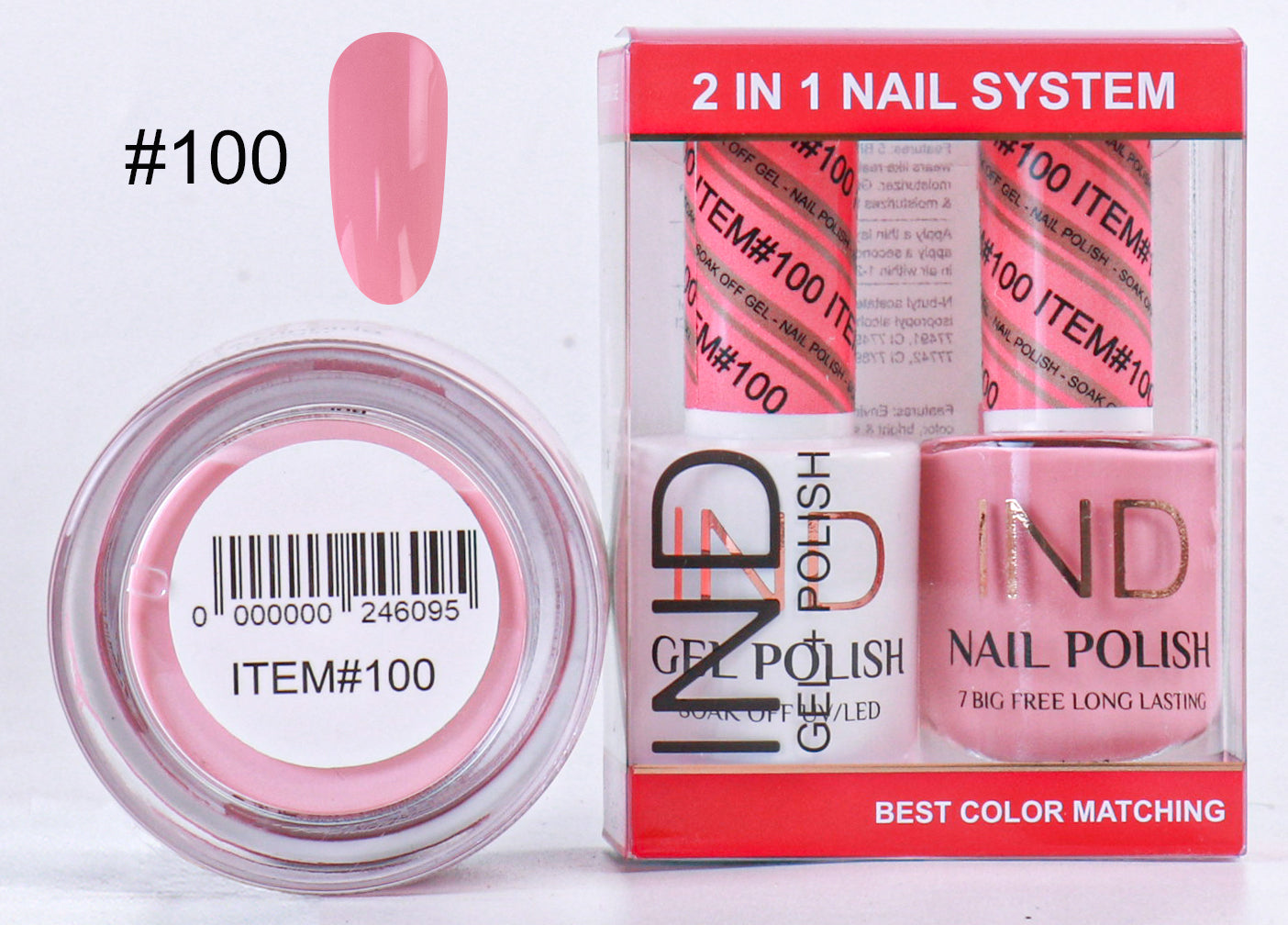 IND 3 IN 1 Combo Gel +Lacquer+dipping powder - #100