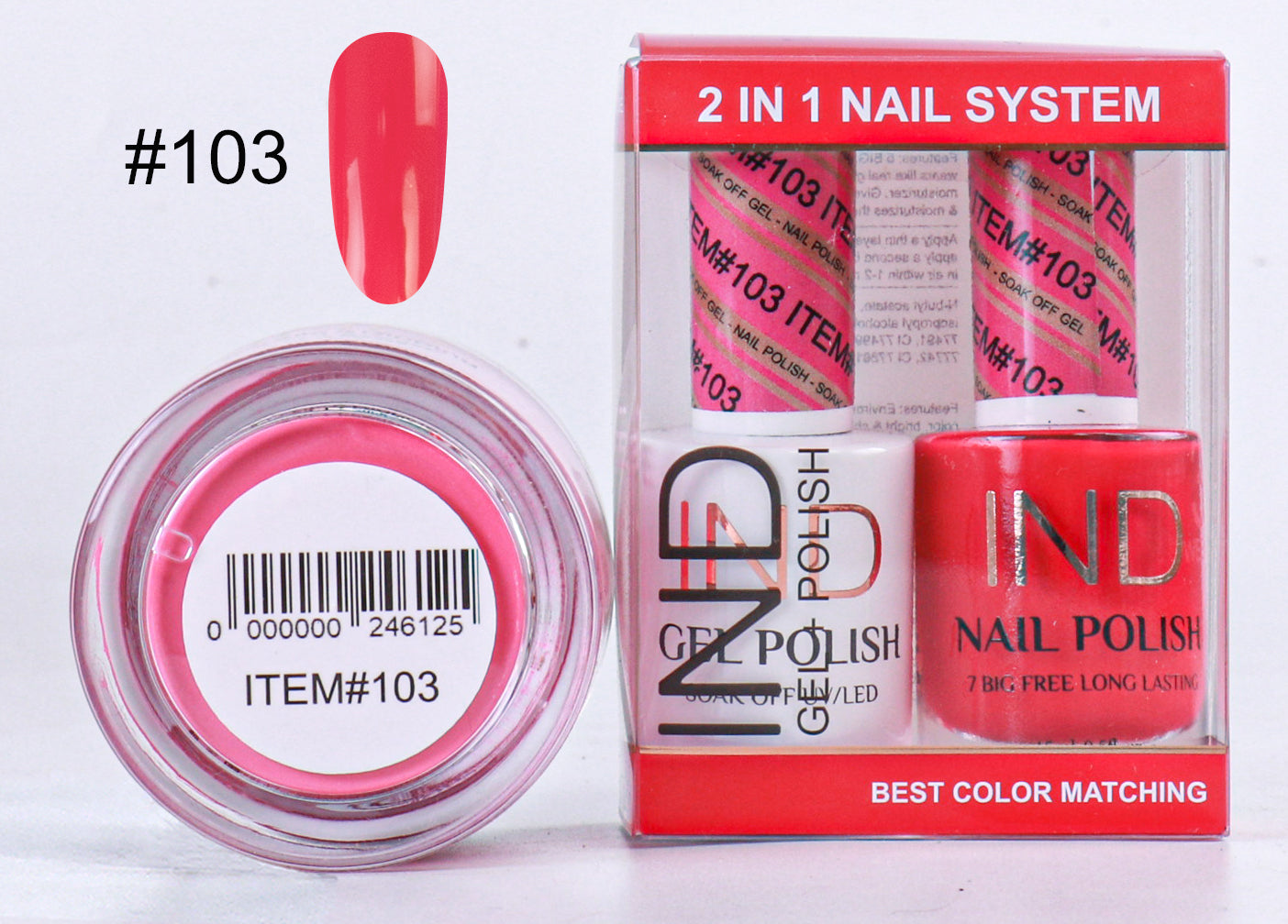 IND 3 IN 1 Combo Gel +Lacquer+dipping powder - #103