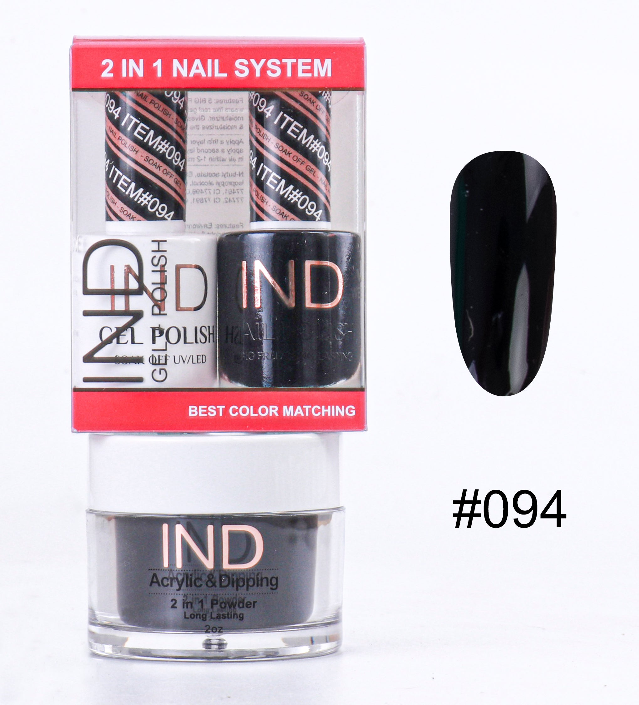 IND 3 IN 1 Combo Gel +Lacquer+dipping powder - #94