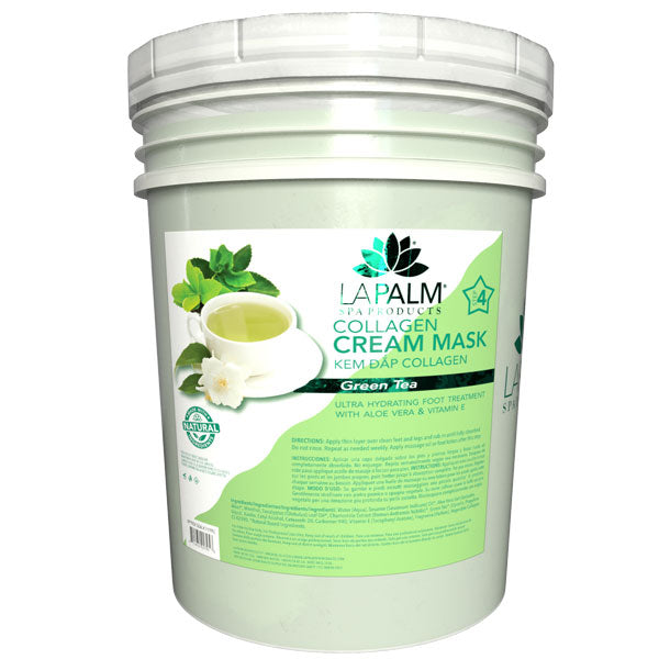 La Palm Collagen Cream Mask Bucket -  Green Tea