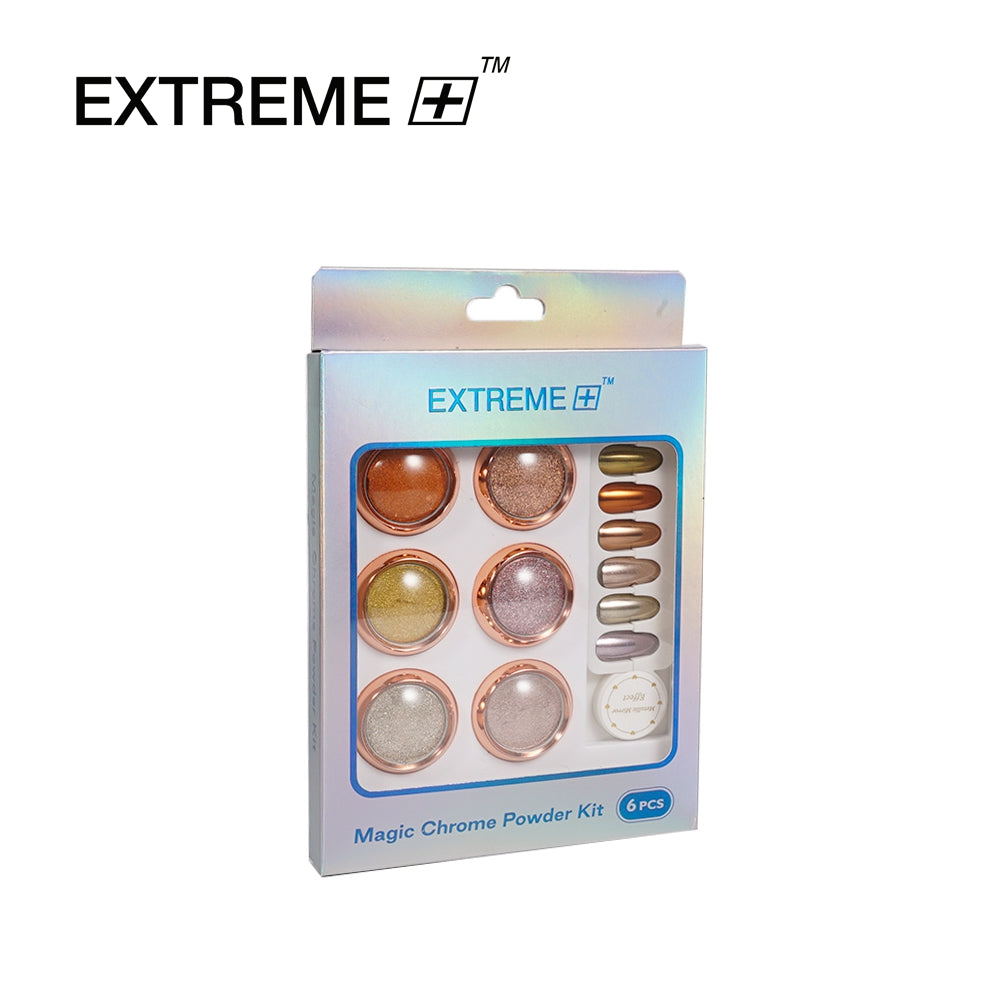 EXTREME+ Metallic Mirror Effect Chrome Powder Kit 6 colors